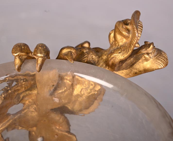 L’Escalier de Cristal (att. à), vase japonisant cylindrique en cristal et bronze doré L’Escalier de Cristal (att. à), vase japonisant cylindrique en cristal et bronze doré-6