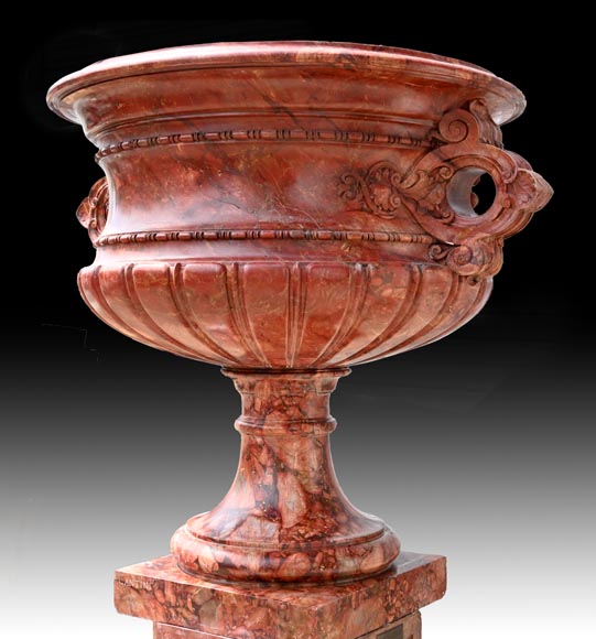 Jules CANTINI, grand vase en brèche sanguine, seconde moitié du XIXe siècle-2