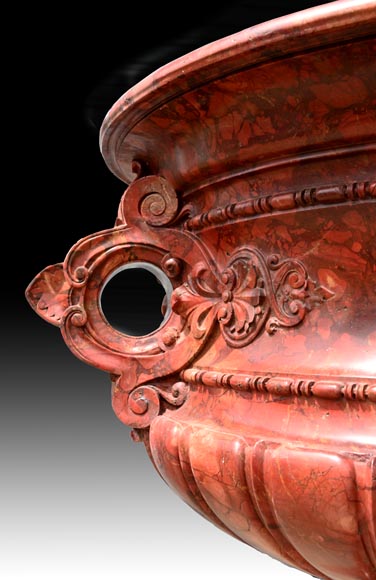 Jules CANTINI, grand vase en brèche sanguine, seconde moitié du XIXe siècle-4