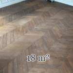 Lot de 18 m² de parquet Point de Hongrie