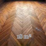 Lot de 18 m² de parquet Point de Hongrie