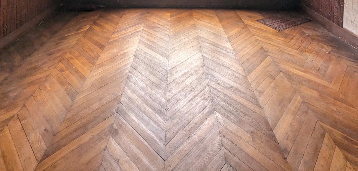 Lot de 18 m² de parquet Point de Hongrie-1