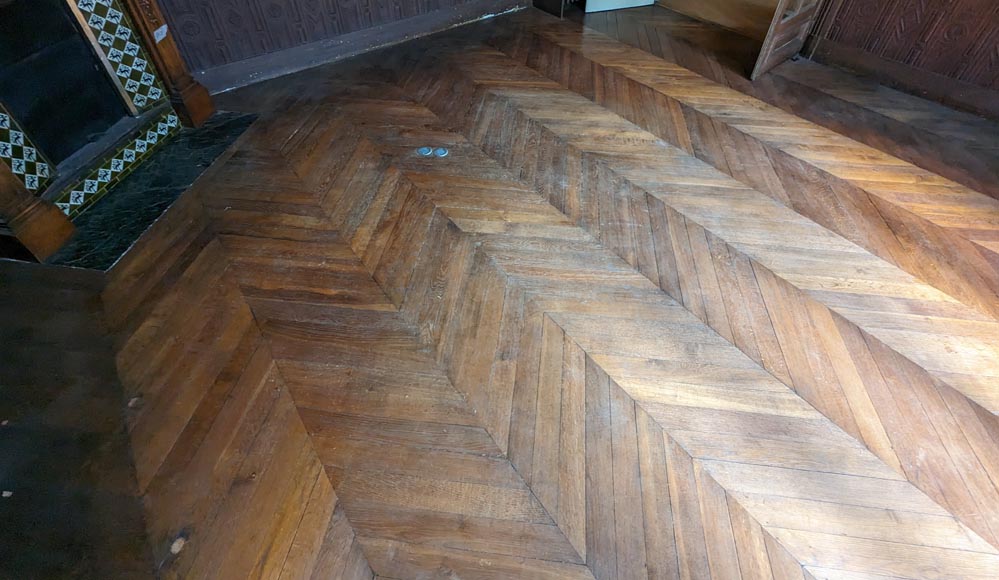 Lot de 18 m² de parquet Point de Hongrie-2