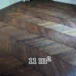 Lot de 11 m² de parquet Point de Hongrie