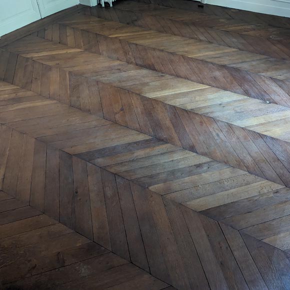 Lot de 11 m² de parquet Point de Hongrie-0