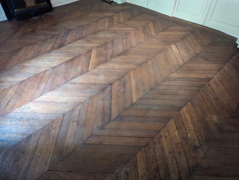 Lot de 11 m² de parquet Point de Hongrie-1