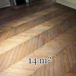 Lot de 14 m² de parquet Point de Hongrie