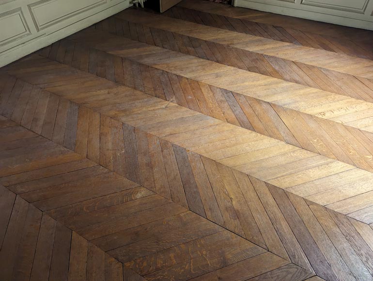 Lot de 14 m² de parquet Point de Hongrie-1