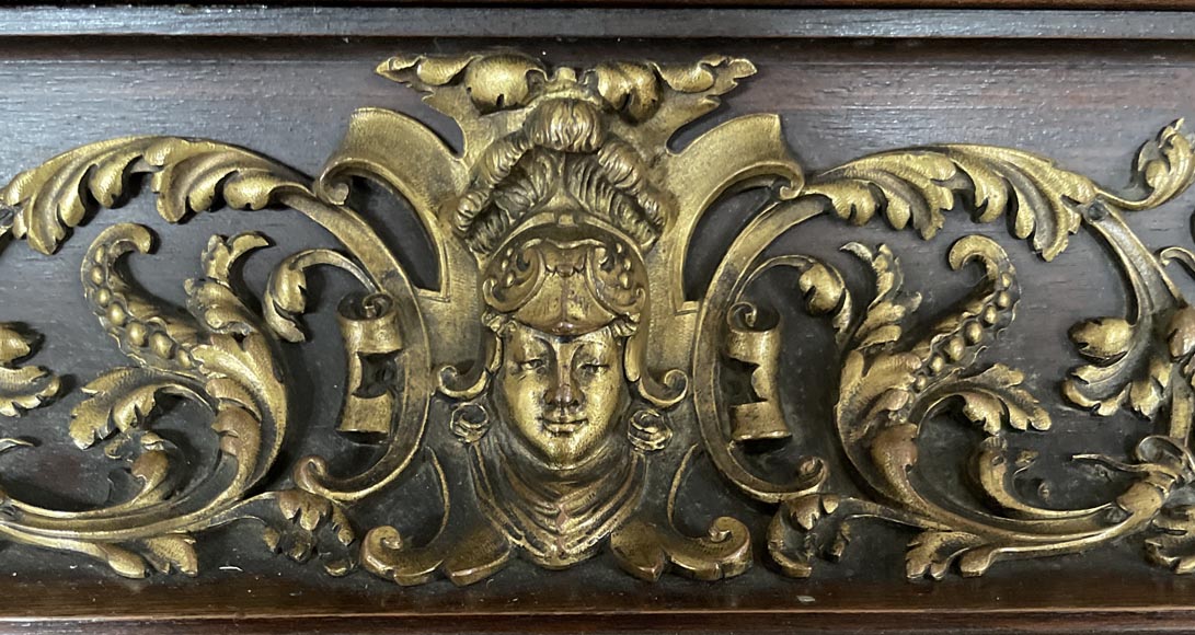Aimé Millet (1819–1891) — Grand meuble cabinet néo-Renaissance en noyer et bronze doré-13