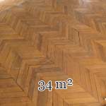 Lot de 34 m² de parquet Point de Hongrie