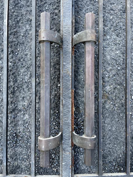 Portail en fonte à deux battants - Style Art Déco-4