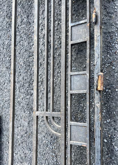 Portail en fonte à deux battants - Style Art Déco-6