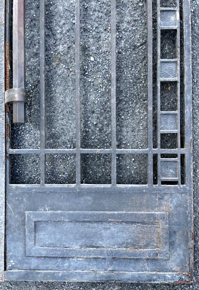 Portail en fonte à deux battants - Style Art Déco-8