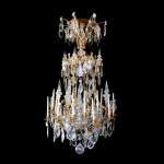 Lustre à vingt-quatre bras de lumière sur le modèle de lustres du château de Versailles, XXe siècle