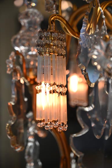 Lustre à vingt-quatre bras de lumière sur le modèle de lustres du château de Versailles, XXe siècle-12