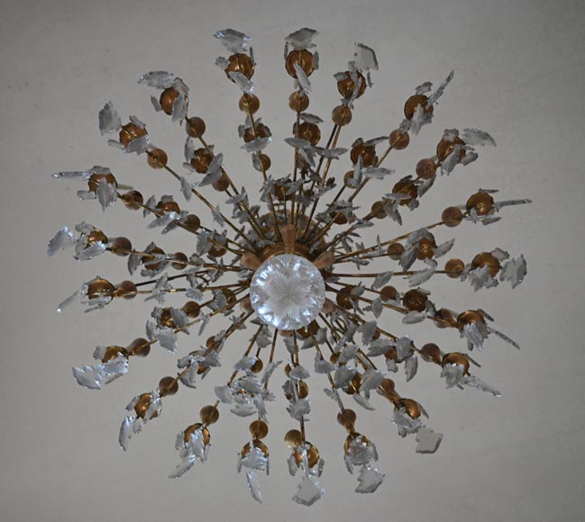 Lustre à vingt-quatre bras de lumière sur le modèle de lustres du château de Versailles, XXe siècle-14