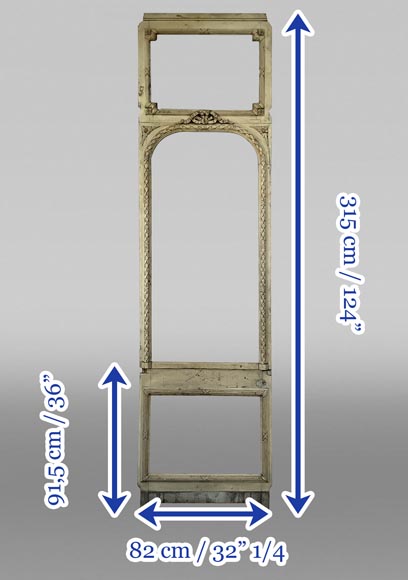 Pièce de boiserie sculptée provenant d’un trumeau, XIXe siècle-12