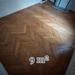 Lot de 9 m² de parquet Point de Hongrie