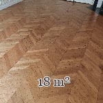 Lot de 18 m² de parquet point de Hongrie