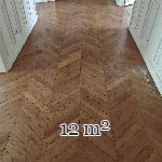 Lot de 12 m² de parquet point de Hongrie