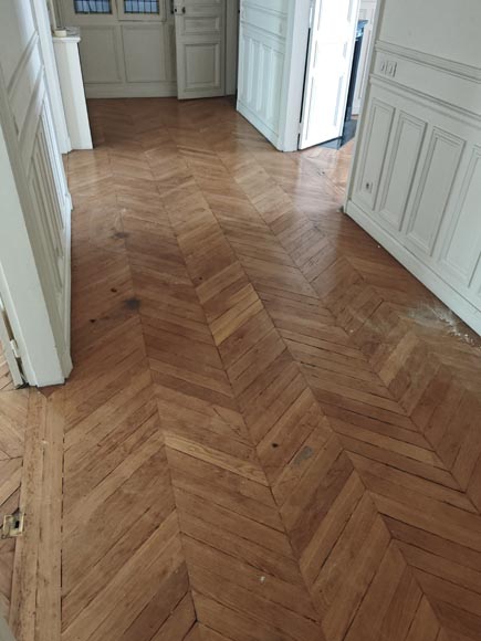 Lot de 12 m² de parquet point de Hongrie-1