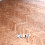 Lot de 21 m² de parquet point de Hongrie