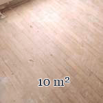 Lot d'environ 10 m² de parquet linéaire