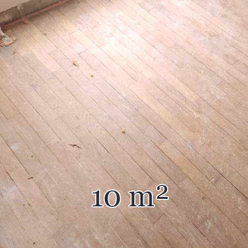 Lot d'environ 10 m² de parquet linéaire