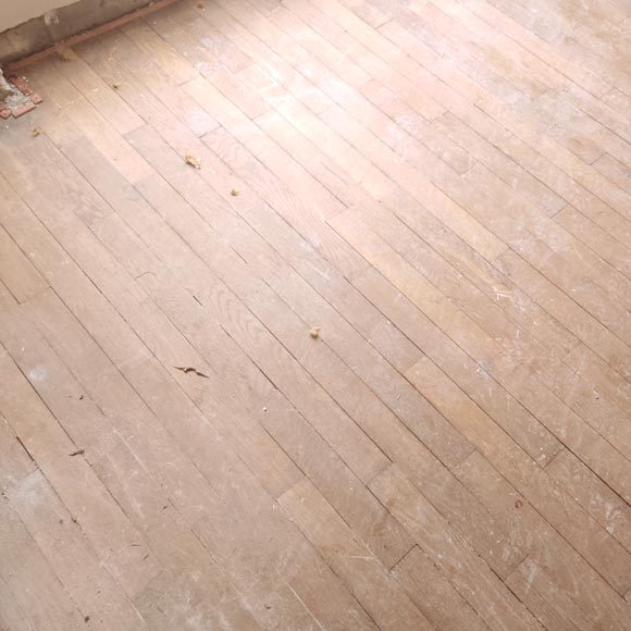 Lot d'environ 10 m² de parquet linéaire, epoque 19è-0