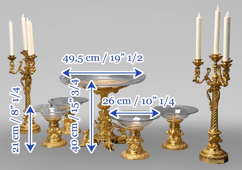 THOMIRE & Cie, Surtout de table sur le thème de la chasse, avant 1853-7