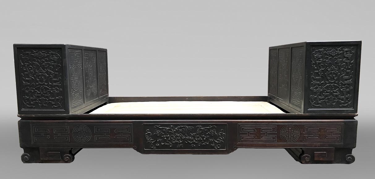 Banc-lit japonisant – Maison des Bambous-0