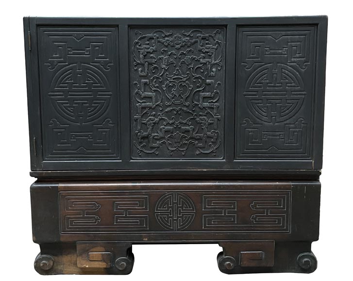 Banc-lit japonisant – Maison des Bambous-4