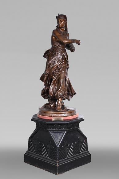 Alexandre Falguière (sculpteur) et Maison Marnyhac (fondeur) : Danseuse égyptienne, après 1873-0