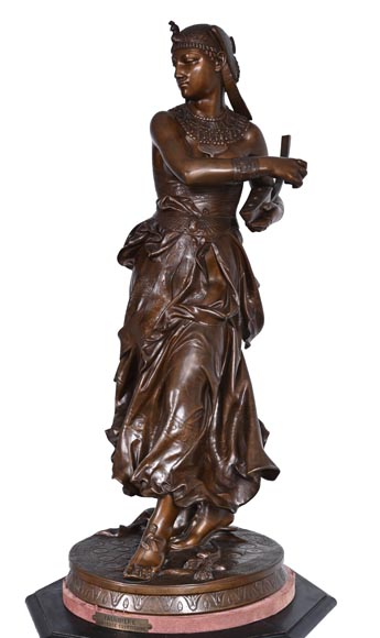 Alexandre Falguière (sculpteur) et Maison Marnyhac (fondeur) : Danseuse égyptienne, après 1873-2