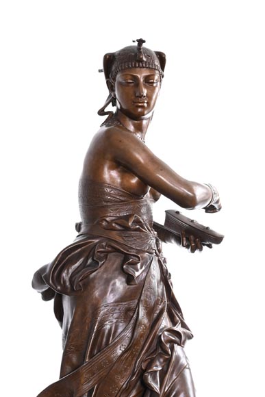 Alexandre Falguière (sculpteur) et Maison Marnyhac (fondeur) : Danseuse égyptienne, après 1873-3