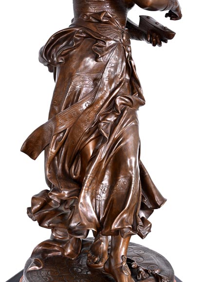 Alexandre Falguière (sculpteur) et Maison Marnyhac (fondeur) : Danseuse égyptienne, après 1873-8