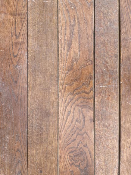 Ensemble de 39 m² de parquet linéaire en chêne, lames larges-2