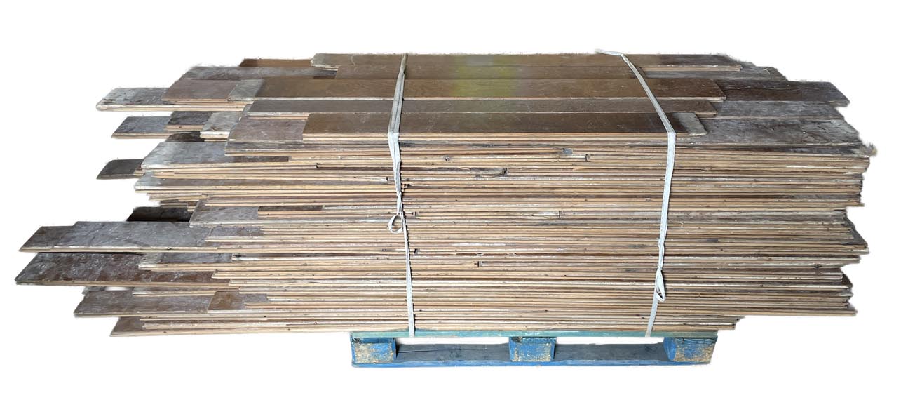 Ensemble de 39 m² de parquet linéaire en chêne, lames larges-5