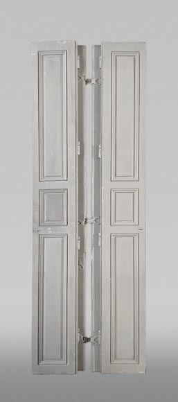 Ensemble de cinq paires de volets pliants d’intérieur en chêne Ensemble de cinq paires de volets pliants d’intérieur en chêne-2