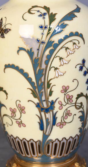 CARRIER-BELLEUSE Albert-Ernest — Vase couvert en porcelaine émaillée de Sèvres-6