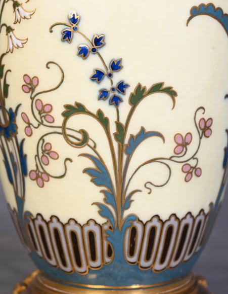 CARRIER-BELLEUSE Albert-Ernest — Vase couvert en porcelaine émaillée de Sèvres-7