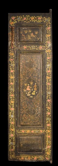 Art Qâdjâr, Ensemble de portes décorées d’importantes scènes de vie persane, fin XIXe siècle-9
