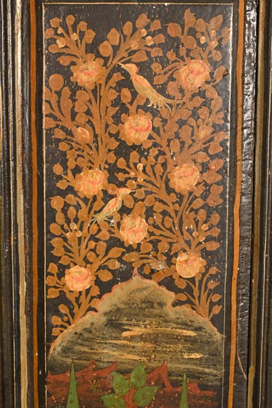 Art Qâdjâr, Ensemble de portes décorées d’importantes scènes de vie persane, fin XIXe siècle-18