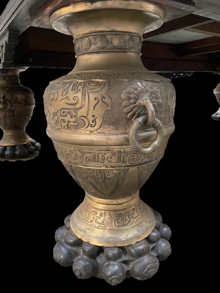 F. GERDERÈS – Billard japonisant en bois doré et sculpté F. GERDERÈS – Billard japonisant en bois doré et sculpté-8