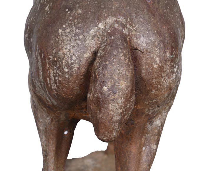 Statue en fonte d’une biche, XIXe siècle-8