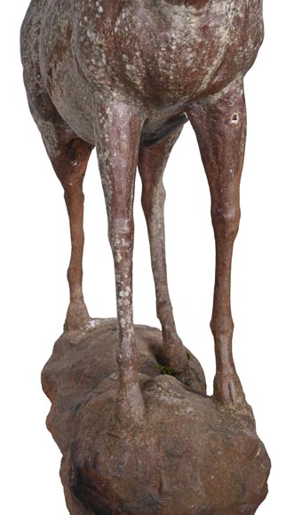 Statue en fonte d’une biche, XIXe siècle-9