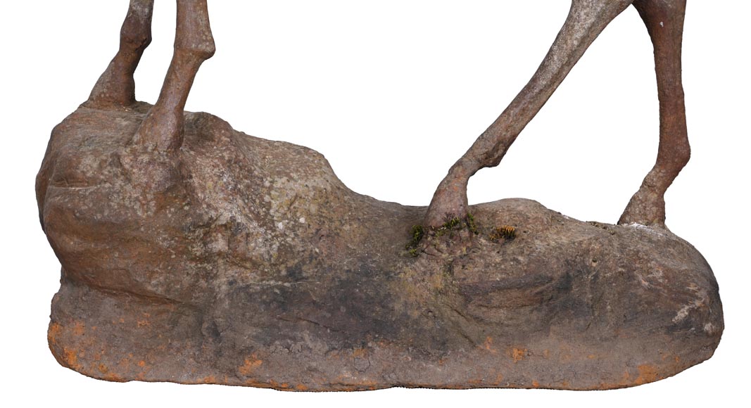 Statue en fonte d’une biche, XIXe siècle-10