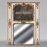 Trumeau d'époque Louis XV à la scène pastorale