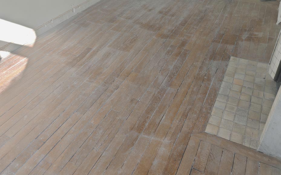 Lot de 25m² de parquet linéaire en chêne en 10cm-0