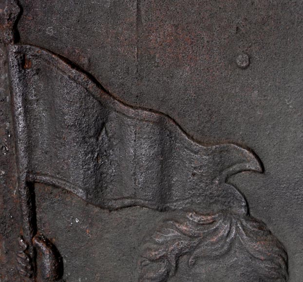 Plaque de cheminée en fonte à l'effigie de Louis XVI-7